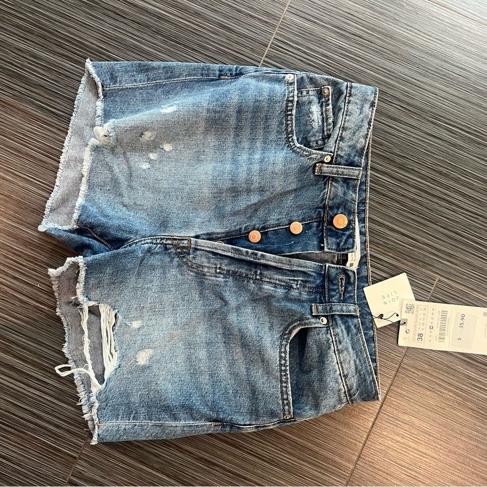 Zara denim shorts